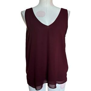 Naked Zebra maroon burgundy tank size medium